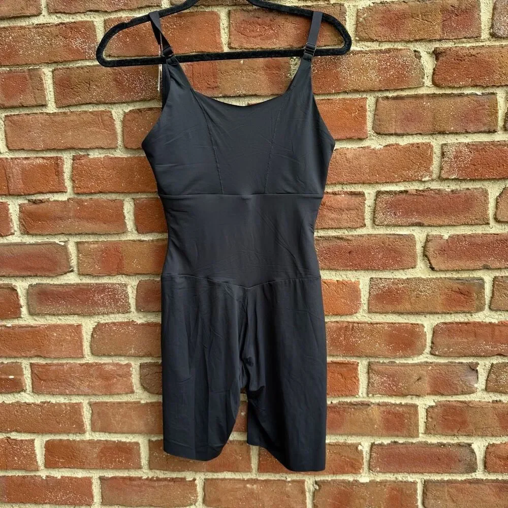 Maidenform $68 Wear-Your-Own-Bra Tummy Control Shapewear Bodysuit Black L NEW